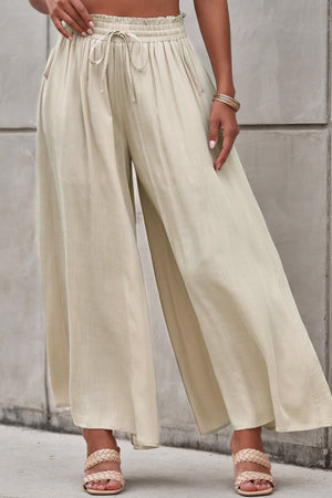 Make the Day Drawstring Waist Wide Leg Pants