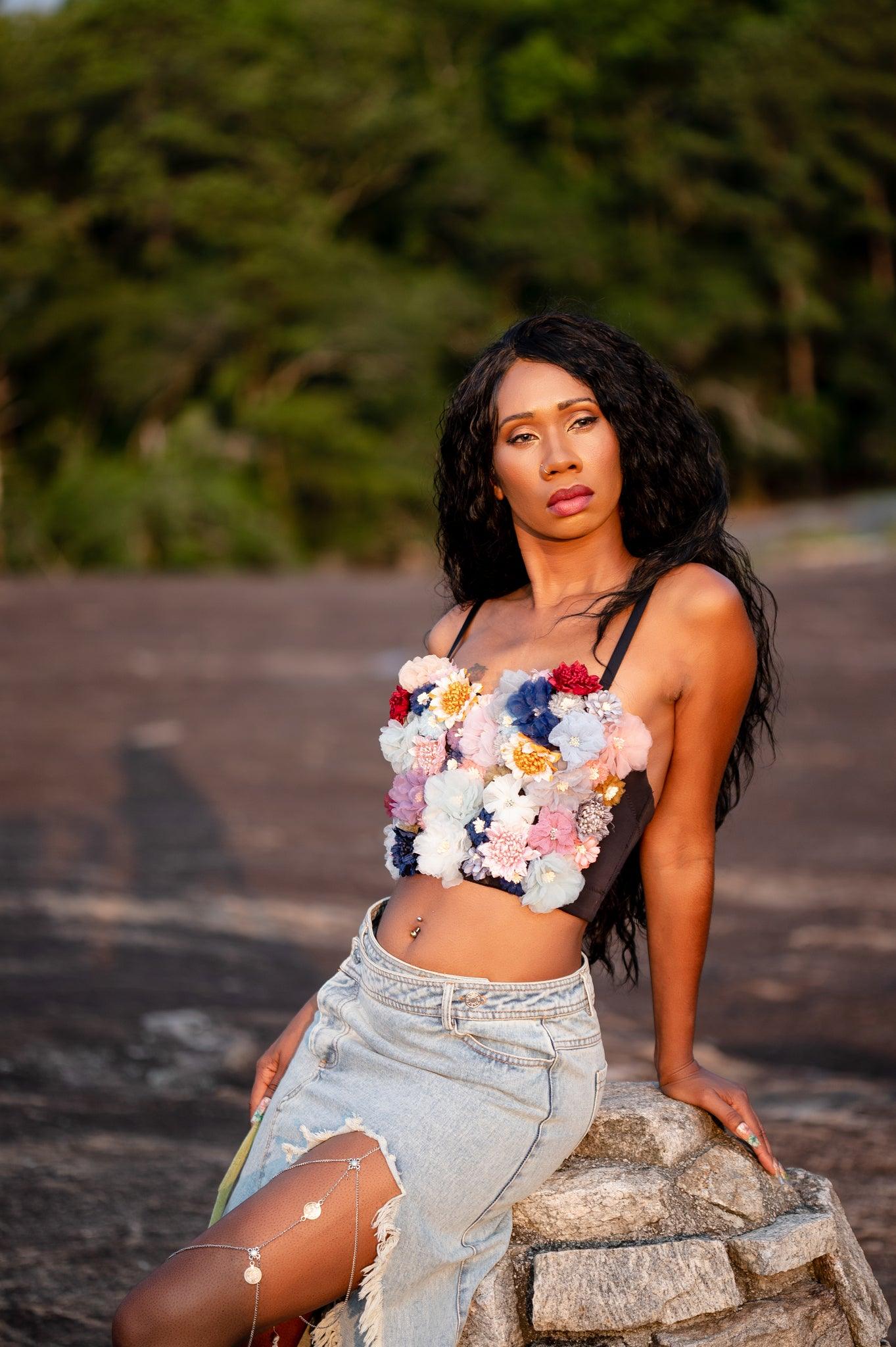 Flower shop tube top