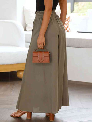 Celeste Drawstring Waist Wide Leg Pants