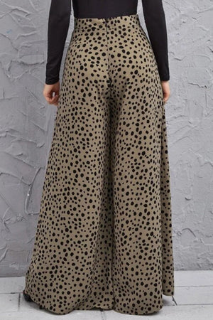 Fallon Animal Print High-Rise Culottes