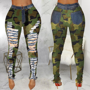 Salute Distressed Camo Pants - Granola Child