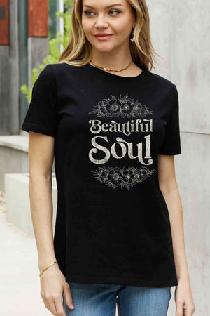 Beautiful Soul Graphic T shirt by Simply Love
