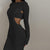 Gabby Long Sleeve Two-piece Dress in Black