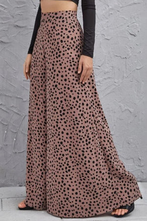 Fallon Animal Print High-Rise Culottes