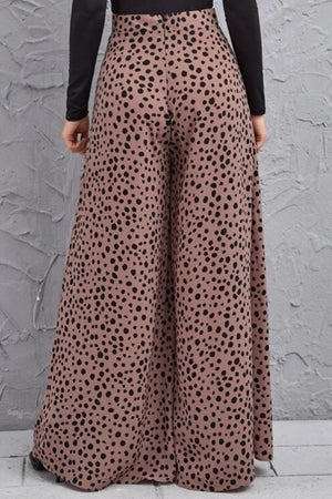 Fallon Animal Print High-Rise Culottes