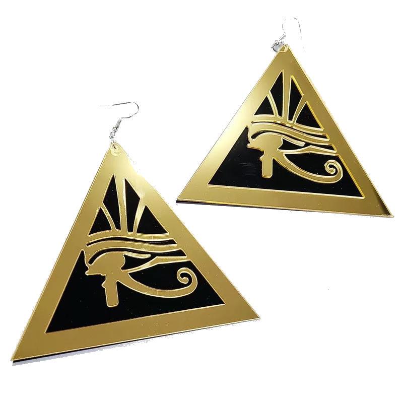 Large Acrylic Eye of Horus Earrings