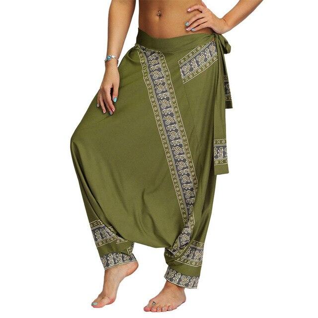 Ishani Harem Pants in Green