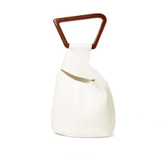 Twisted Bucket Bag in Bone