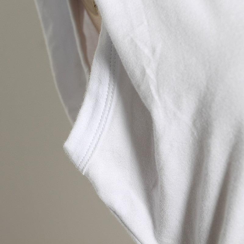 Cap Sleeve Crop Top arm pit stitching details