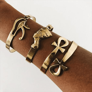 Eye of Horus Eye SS Vermeil Bracelet - Granola Child