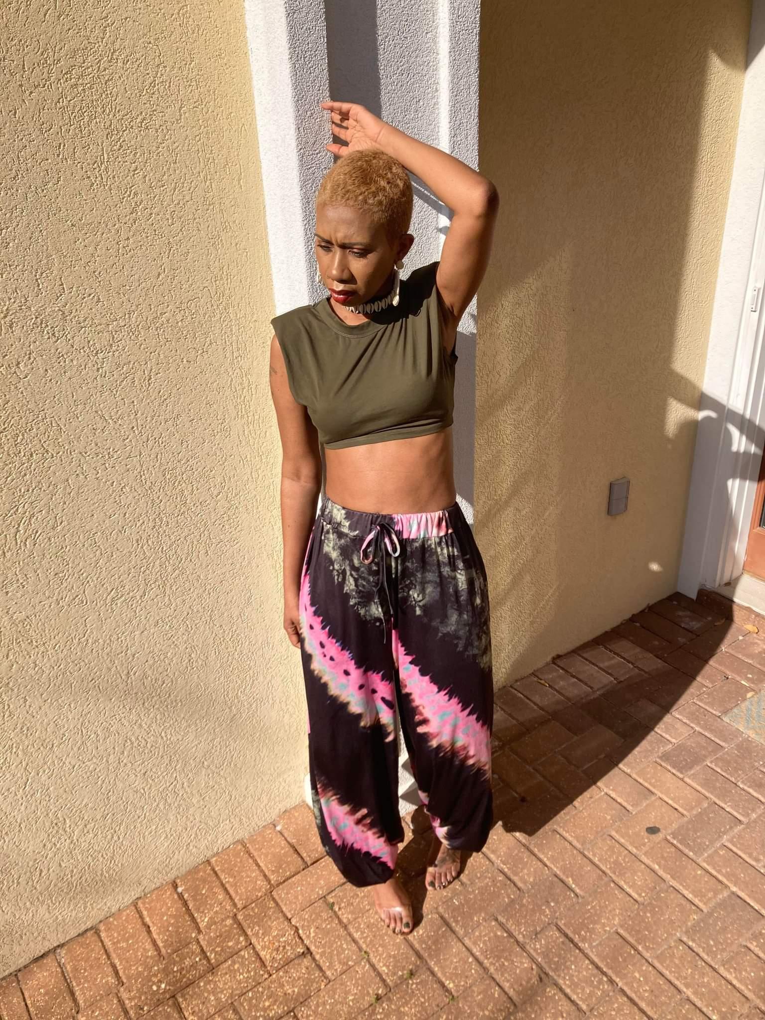 Cap Sleeve Crop Top T Shirt in Green - Granola Child